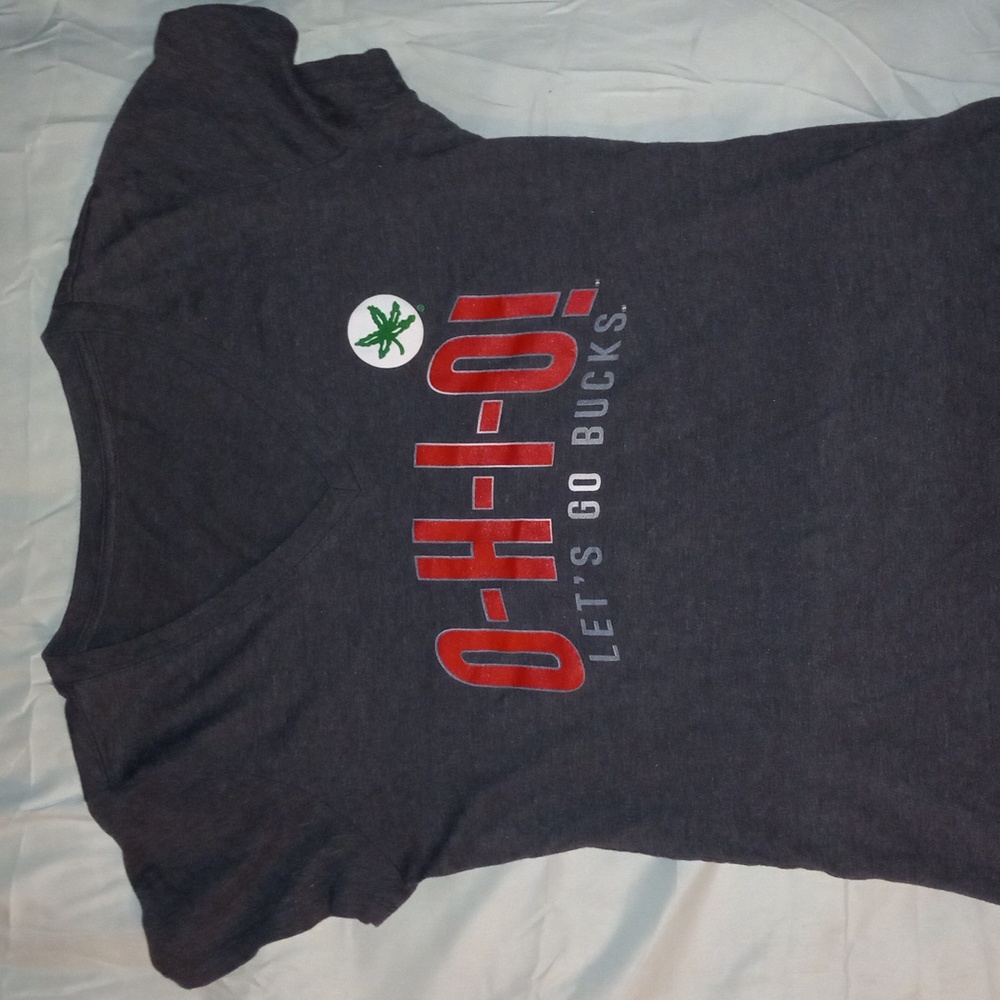 Women's Ohio State University v-neck t-shirt